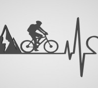 Mountain bike 2D 3D model