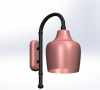Modern chandelier 2 3D model