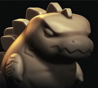 Godzilla Chubby 3D model
