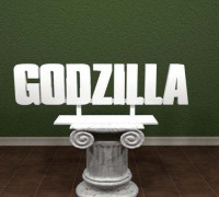 Godzilla Logo 3D model