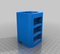 Philips OneBlade Stand angled down Storage without overhang name 3D model