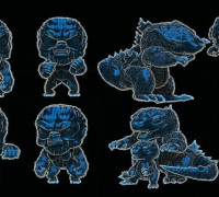 KONG VS GODZILLA 3D model
