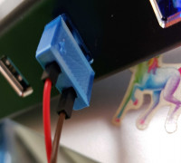 USB to Dupont adapter with a wrap around the pins 3D model