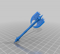 Khorne Weapons & Emblems 3D model