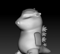 Godzilla Stl Kid 3D model