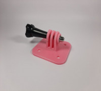Simple GoPro Compatible Mount 3D model