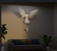 Angel sitting 3D model