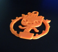 Baby Groot Keychain 3D model