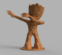 Baby Groot Dab 3D model