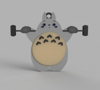 Totoro bodybuilder (keychain) 3D model