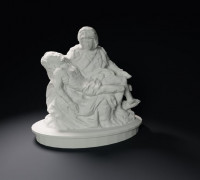 Low Poly Pieta Statue 3D model