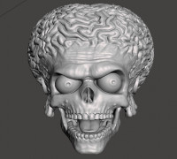 Mars Attack alien head 3D model