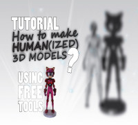 How to make Human(ized) 3D Models? (Tutorial + Example) 3D model