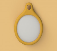 Airtag case for keychain V2 3D model