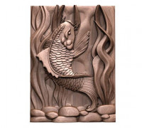 Koi fish CNC 3 3D model