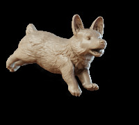 Corgi - leaping 3D model