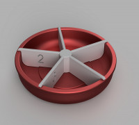 Divider for Screw Dish/Holder 3D model