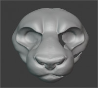 Semitoon Leopard Fursuit Base 3D model