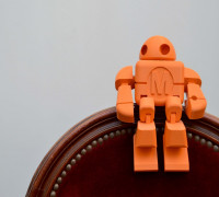Maker Faire Robot Action Figure (Single file) 3D model