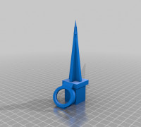 Solar LED Garden Spike replacement with pullout loop 3D model