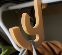 Hook (dual shelves hook, hanger) 3D model