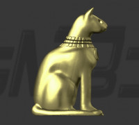 Golden cat 3D model