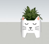 CAT VASE 3D model