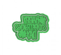 St Patrick Day Cookie Cutter V4 3D model