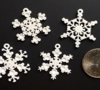 Tiny Snowflake Ornaments - from the Snowflake Machine 3D model