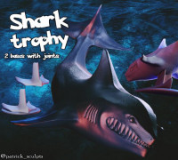 Shark Trophy 3D model