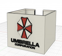 Paper Box Umbrella Style 3D model