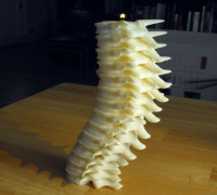 Spine Candle Holder 3D model