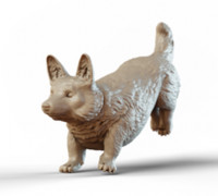 Corgi - leaping v2 3D model