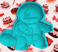 Squirtle seal cutter 3D model
