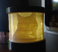 rotating lithophane lamp 3D model