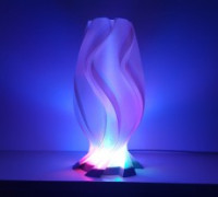 Golden Wave Lamp 3D model