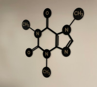 Caffeine Wall Art 3D model