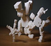 Action Figure - Open Source - snaps together - prints without support 3D model