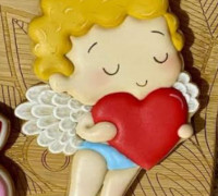 Cookie cutter Amor / Cupido 3D model