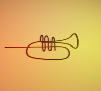 trumpet box 3D model