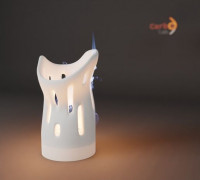 Candle holder - Atomic 3D model