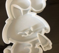 Rabbit dough cutter 3D model