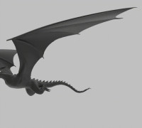 Batwing dragon 3D model