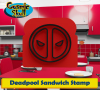 Deadpool Logo Sandwich Stamp 3D model
