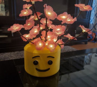 3dJake's Lego Head Pot Planter Split 3D model