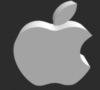 Apple logo decoration 3D model