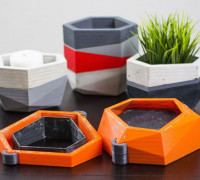 Concrete Planters Mold 3D model