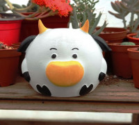 cow planter 3D model