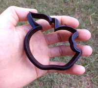 Apple Shaped Cookie Cutter 3D model