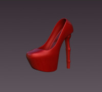 High heel shoe-Doll 3D model